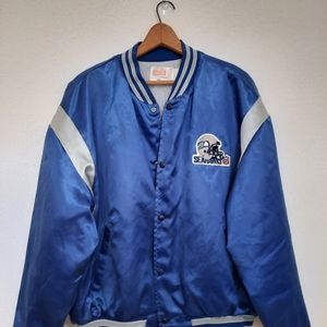 80s vintage Seattle Seahawks satin snap jacket